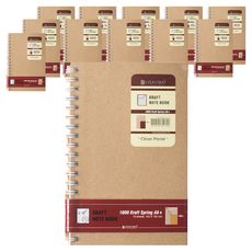 OXFORD 牛皮紙易撕線圈筆記本 A6 左翻 70張 6入組, 2套, 單一顏色