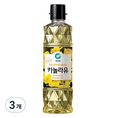 청정원 카놀라유, 500ml, 3개