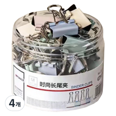 라이크존 더블클립 파스텔 랜덤발송, 51mm, 12개입, 4개