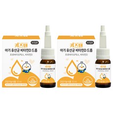 KIDSTEN 嬰兒益生菌維他命D滴劑, 10ml, 2個