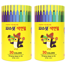 AMOS 阿摩司 Fasnet彩色鉛筆 kids, 30 種顏色, 2個