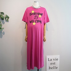 iyaan 孕婦英文印花短袖連身裙