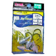 MR.BEE 蜜蜂先生 鉛頭鈎 MJ-50, 4支, 1包