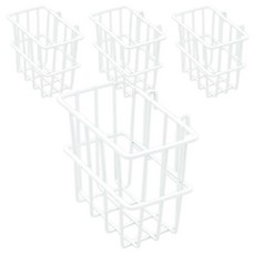 CASAMARU 魔術隔板收納籃 S, 白色, 4個