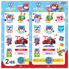 NBBEBE NBBEBE小小英雄超人傑克讚美印章紋身貼紙 NBTTS04-2 2入, 2組, 混色