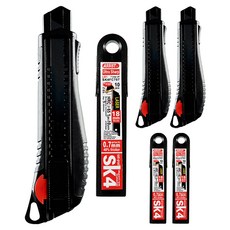 어시스트 컷터칼 48G-L1 + 칼날 L-100A 10p, 혼합색상, 3세트