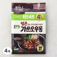 풀무원 얼큰가쓰오 우동 4인분, 935.2g, 4개