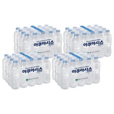 아쿠아시스 무라벨 생수, 500ml, 80개