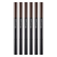fmgt 디자이닝 아이브로우 오토펜슬 0.3g, 04블랙브라운, 6개