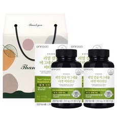 ONFOOD 鈣鎂鋅維他命D錠禮盒, 90顆, 2罐