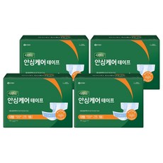 디펜드 남녀공용 안심케어 테이프 성인기저귀, 대형, 18개입, 4개