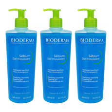 BIODERMA Sébium 卸妝潔面凝露, 500ml, 3瓶