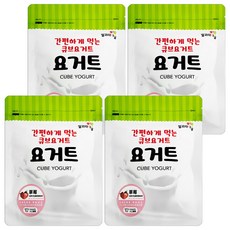 Ssalgwaja 米餅村 乳酸菌優格球, 草莓, 16g, 4包