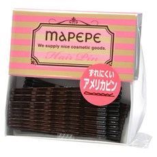 MAPEPE 便利髮夾 24支 #85874, 波浪咖啡色長毛夾, 1袋