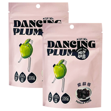 梅子夢工廠 梅子跳舞系列 紫蘇梅, 100g, 2包