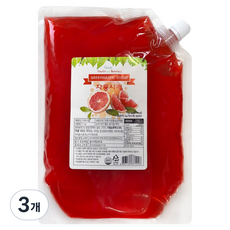 쥬피터 자몽 팩 시럽, 1kg, 3개