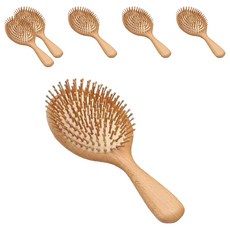 메오 원목 두피 마사지 브러쉬 빗 대, 6개