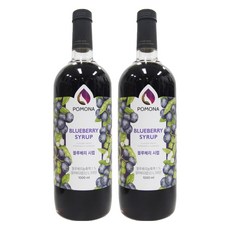 포모나 블루베리 시럽, 1L, 2개