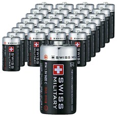 스위스밀리터리 망간 C형 건전지, 2개입, 24개