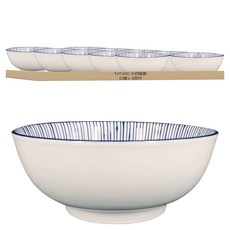 TATUNG 大同磁器 碗公 6英吋 10個, 梅花露 藍色 + 白色, 1組