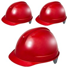DONGMYUNG 標準頭盔型安全帽 DMS-1001F, 3個, 紅色
