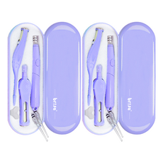 brisa LED掏耳用具 紫色 3件組, 1組