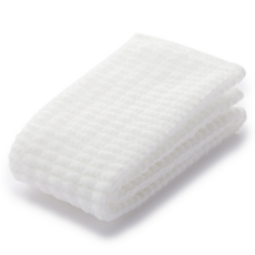 MUJI 無印良品 攜帶體用起泡浴巾, 白色, 1個, 1個