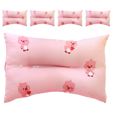 Nara Home Deco Zanmang Loopy 可愛愛心 護頸枕, 5個, 粉色