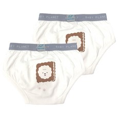 베이비플라넷 유아용 프리미엄 배변 훈련 팬티, 17 쿠키를 품은 비숑, 2개