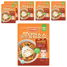아이배냇 베베 처음먹는 순한 덮밥소스, 50g, 6개, 간장찜닭