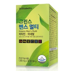 Dr.Elizabeth's 男用Greens綜合維他命錠, 60顆, 1個
