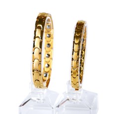 JINJUMOA 鍺手鍊 黃金原裝大+小套組, 1套