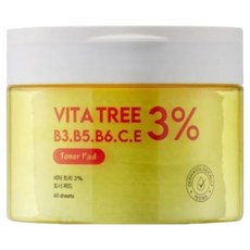 ShinCos.Lab 維他命3%亮白爽膚棉, 1個, 60片