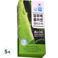 황지원 알로에 콜라겐 젤리스틱 10p, 200g, 5개