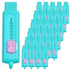 泡沫滑動橡皮擦, 藍色, 25個