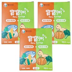 飯友生技 雙口味寶寶粥 滿分鮭魚 2包 + 南瓜小雞 2包, 滿分鮭魚, 南瓜小雞, 600g, 3盒