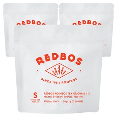 Redbos 經典南非國寶茶茶包, 1g, 20包, 3袋