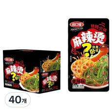 冠口福 即食麻辣燙香辣味蔬菜包, 40個, 30g