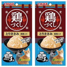 챠오츄르 고양이 치킨가득파우치 3p, 혼합맛(닭가슴살/관자), 180g, 2개