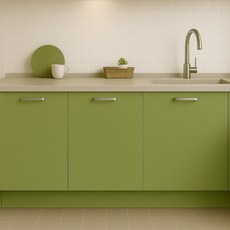 데코리아 현대인테리어 에어프리 생활방수 접착식 단색 컬러 시트지 필름, SL597아보카도그린, 폭 1230mm x 길이 2.5m