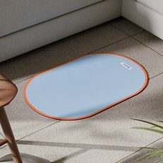 베오라 빨아쓰는 규조토 미끄럼방지 발매트, 컬러블루