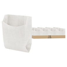 手選 白色甜甜圈/司康/鬆餅/可頌鬆餅外送用包裝紙袋, 1個, 200個裝