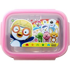 Pororo 孩童不鏽鋼便當盒, 粉色, 1組