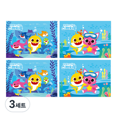 몽땅 핑크퐁 뜯어쓰는 스케치북 4권, 345 x 248 mm, 50매, 3세트