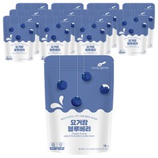 리틀스푼 요거트 큐브스낵, 요거랑 블루베리, 16g, 12개