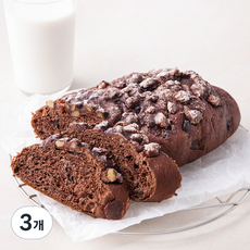브로드카세 발효종 카카오 크런치빵, 230g, 1개입, 3개
