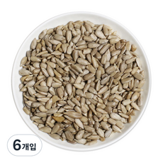 웰넛 자연두레 해바라기씨, 1kg, 6개