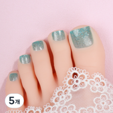 블루코지 페디팁 붙이는 스티커, 5개, Type 04