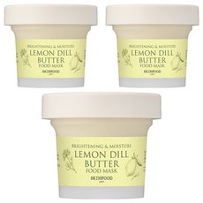 스킨푸드 레몬 딜 버터 푸드마스크, 1개입, 3개