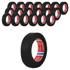 iQIHAN Dada 彩色紙膠帶 黑色 25 mm x 20 m, 20個